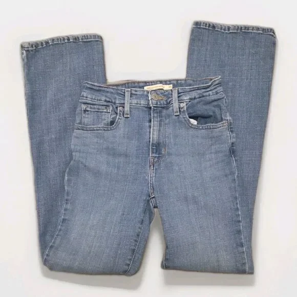 Levi's 725 High Rise Bootcut Jeans Women's Size 25 Medium Wash Levi Strauss Co - Picture 2 of 6